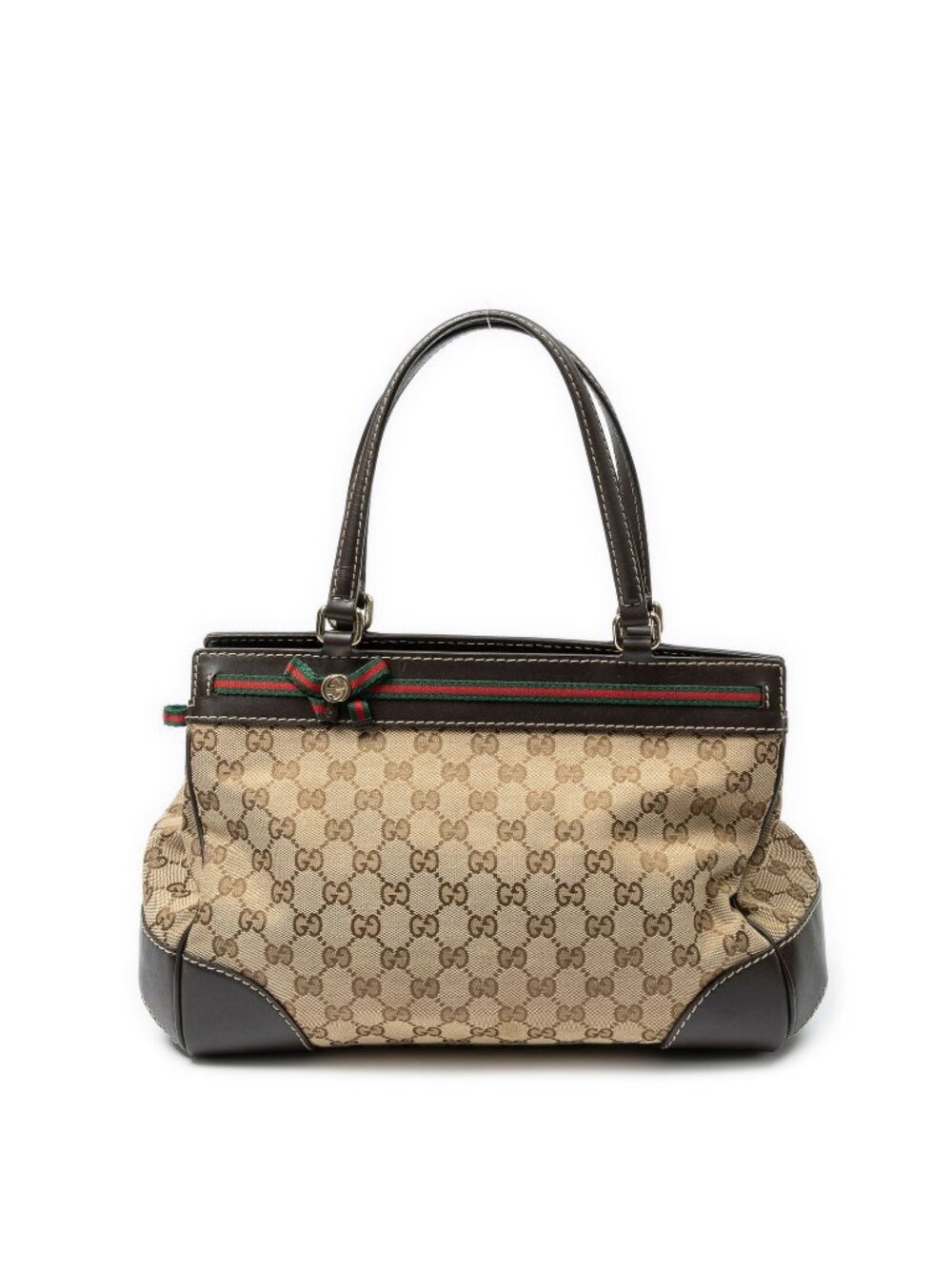 Gucci Medium Shape Mayfair Tote Bag Beige Brown GG Canvas